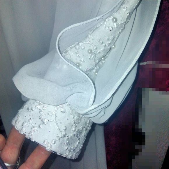 Vintage delvina boho wedding dress women's 8 - Picture 4 of 6